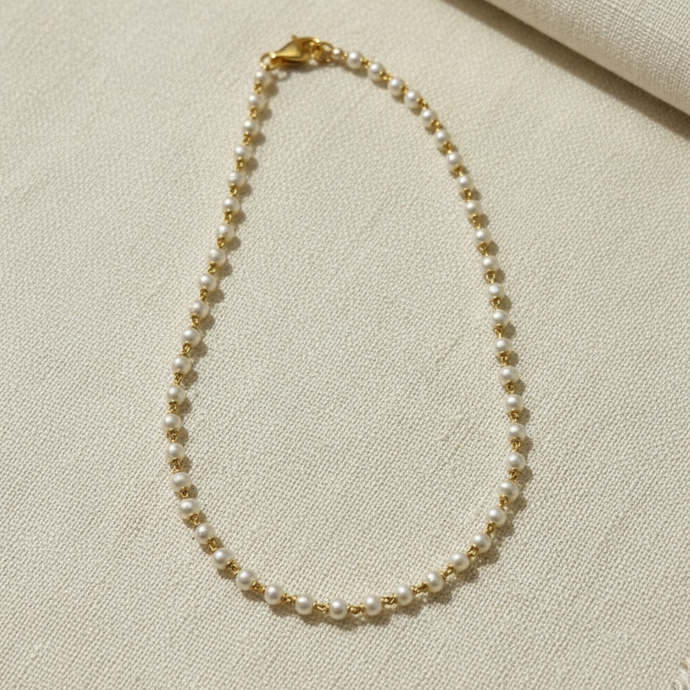 22ct Gold Pearl Bracelet| 6.5 Inches 22ct Gold Pearl Bracelet| 6.5 Inches