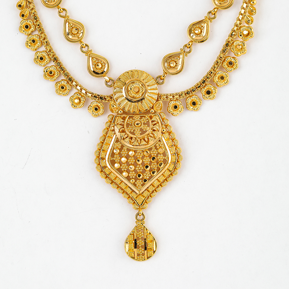 22ct Gold Filligree Halskette | 18 Zentimeter