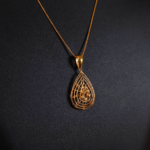 22 Ayar Altın Armut Damla Kolye 22 Ayar Altın Armut Damla Kolye