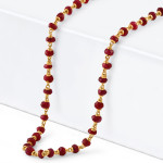 Doğal Yakutlu 22 Ayar Altın Mala | 20 İnç Doğal Yakutlu 22 Ayar Altın Mala | 20 İnç