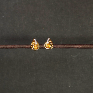 22ct Gold CZ Stud Earring for Ladies