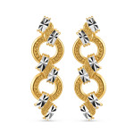 Rodyum Kaplamalı 22 Ayar Altın Damla Küpe Rodyum Kaplamalı 22 Ayar Altın Damla Küpe