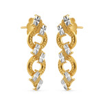 Rodyum Kaplamalı 22 Ayar Altın Damla Küpe Rodyum Kaplamalı 22 Ayar Altın Damla Küpe