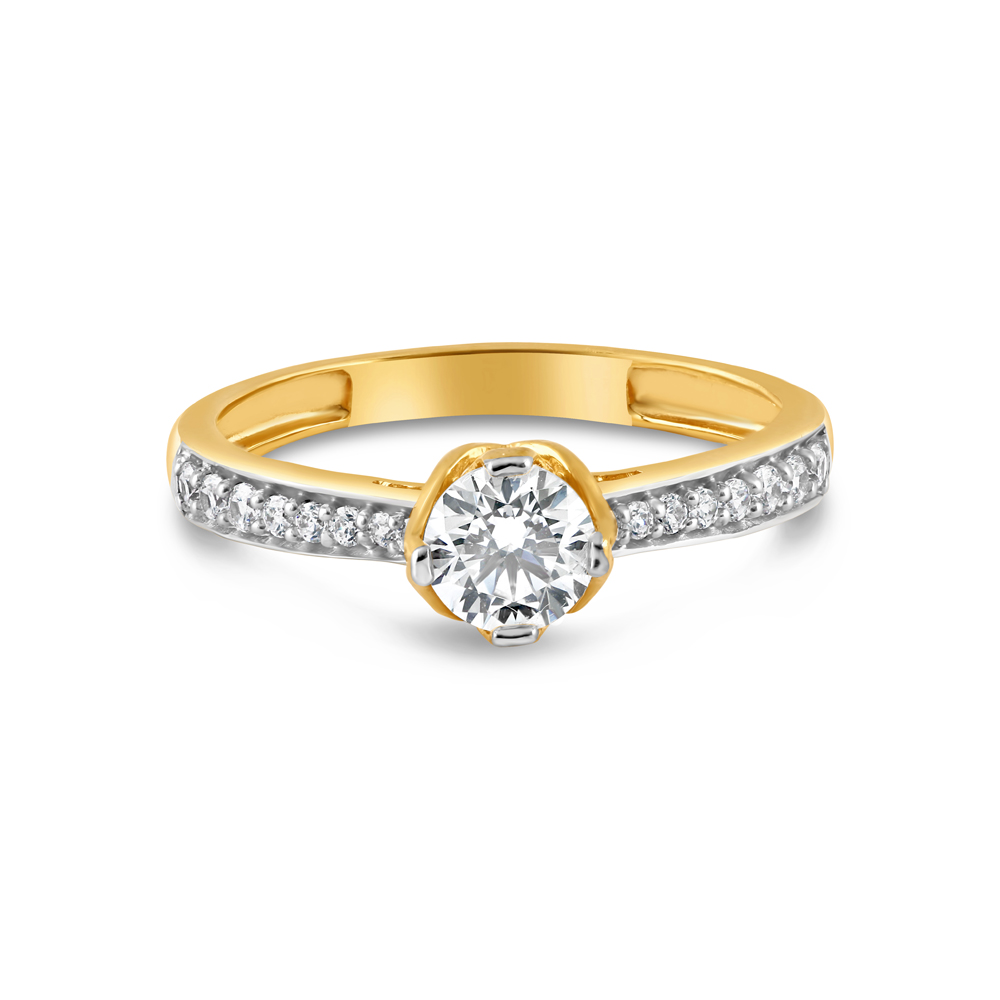 22ct Gold CZ Ring for Women | Size M 1/2 22ct Gold CZ Ring for Women | Size M 1/2
