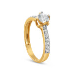 22ct Gold CZ Ring für Frauen | Größe M 1/2