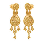 22 Ayar Altın Damla Küpe | Jali Koleksiyonu 22 Ayar Altın Damla Küpe | Jali Koleksiyonu