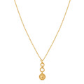 22ct Gold Single Line Mangalsutra with Disc Charm