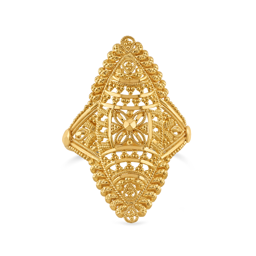 خاتم من الذهب المصقول، عيار 22 قيراط | مقاس M 1/2 خاتم من الذهب المصقول، عيار 22 قيراط | مقاس M 1/2