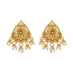 22ct Sunrise Gold-Ohrstecker mit Perle