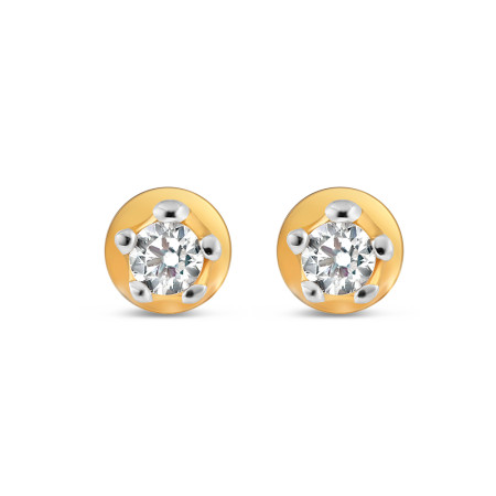 22ct Gold Studs with Single CZ Stone 22ct Gold Studs with Single CZ Stone