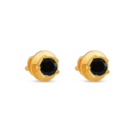22ct Gold Stud Earring with CZ Stone