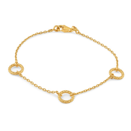 Gold Bracelet with Disc Charm Gold Bracelet with Disc Charm