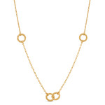 Disk Şeklinde Kolyeli 22 Ayar Altın Kolye | 16,5 İnç