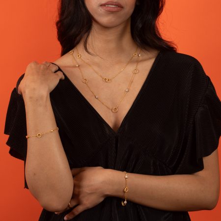 Disk Şeklinde Kolyeli 22 Ayar Altın Kolye | 16,5 İnç Disk Şeklinde Kolyeli 22 Ayar Altın Kolye | 16,5 İnç