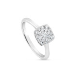 Pırlantalı Platin Nişan Yüzüğü