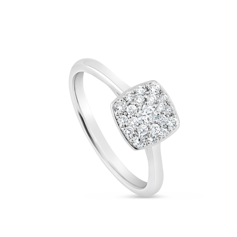 Engagement Platinum Ring with Diamonds