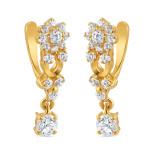 حلق من الذهب عيار 22 قيراط مع أحجار CZ حلق من الذهب عيار 22 قيراط مع أحجار CZ