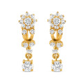22ct Gold Earring with CZ Stones
