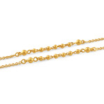 22ct Gold Perlenkette | 16,5 Zentimeter