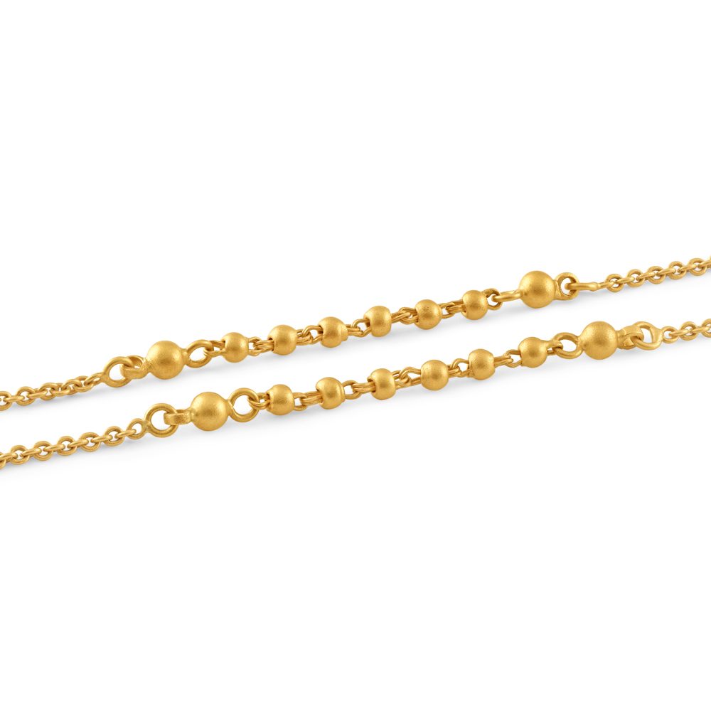 22ct Gold Perlenkette | 16,5 Zentimeter