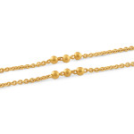 22ct Gold Kette mit Goldperlen | 18 Zoll 22ct Gold Kette mit Goldperlen | 18 Zoll