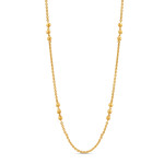 22ct Gold Kette mit Goldperlen | 18 Zoll 22ct Gold Kette mit Goldperlen | 18 Zoll