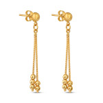 Altın Damla Küpe | 1,5 İnç Altın Damla Küpe | 1,5 İnç