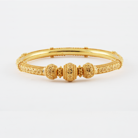 22ct Gold Bridal Kada Bangle | Jali Collection | Size 2.5 22ct Gold Bridal Kada Bangle | Jali Collection | Size 2.5