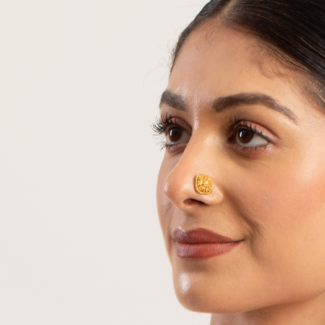 22ct Gold Bridal Nose Pin | Rosette Collection 22ct Gold Bridal Nose Pin | Rosette Collection