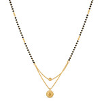 مانغالسوترا ذهب عيار 22 قيراط | 18 بوصة