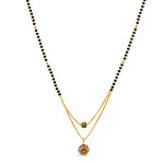 Kadınlar için 22 Ayar Altın Süslü Mangalsutra | 18 İnç