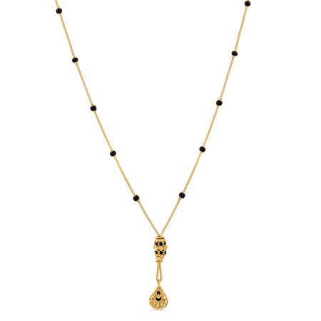 Yellow Gold Fancy Mangalsutra | 18 Inches