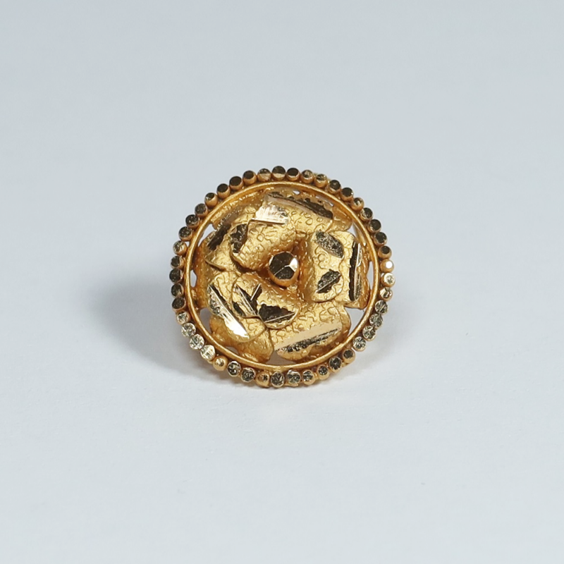 22ct Gold Rosette Nase Pin