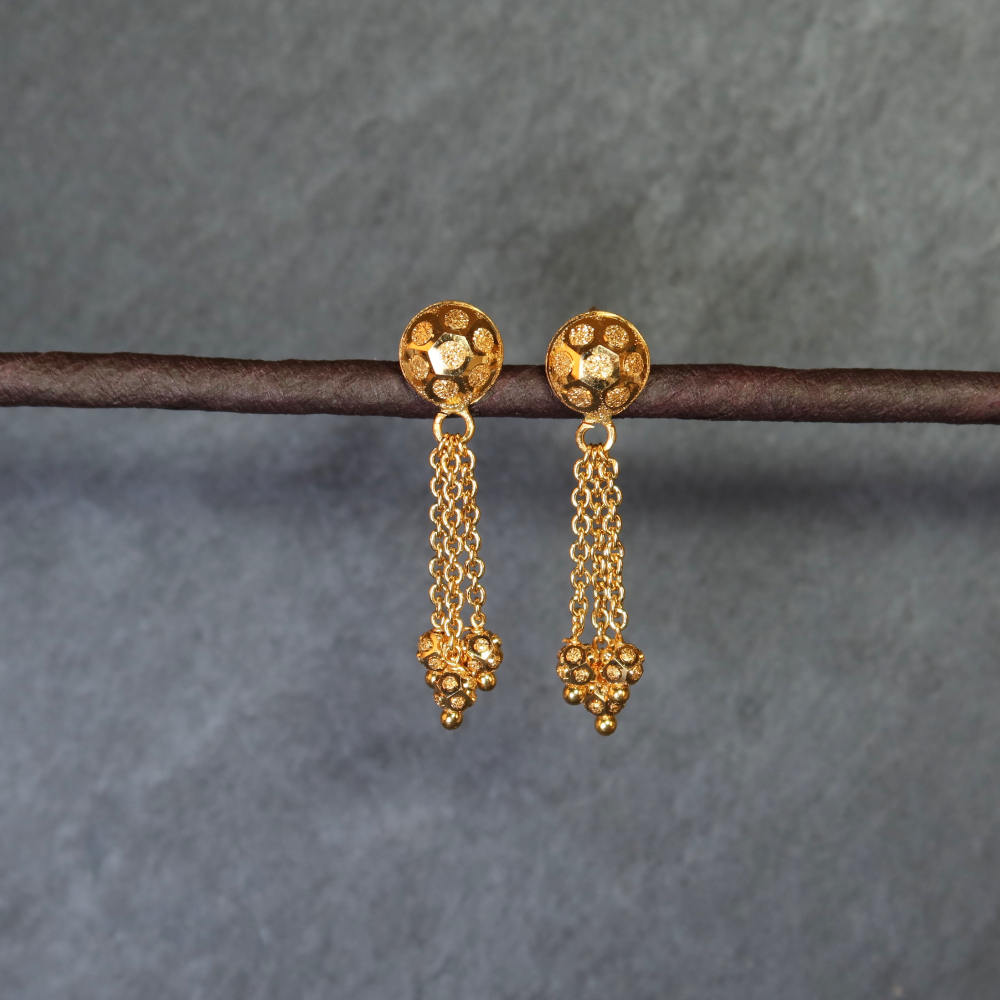 Gold Drop Earring in 22ct Gold Drop Earring in 22ct