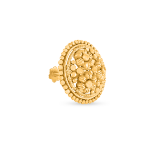 22ct Gold Nose Pin for Bridal | Rosette Collection