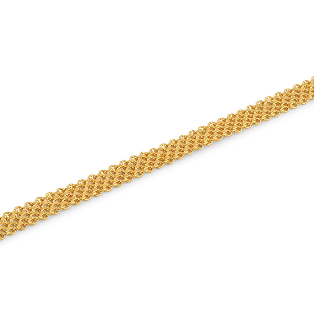 22ct Gold Flat Chain Bracelet | 7 Inches
