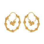 22ct Gold Fancy Hoop Earring | Rosettes Collection