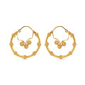 22ct Gold Fancy Hoop Earring | Rosettes Collection