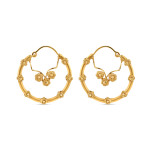 22ct Gold Fancy Hoop Earring | Rosettes Collection