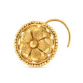22ct Gold Handcrafted Nose Pin | Rosette Collection
