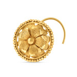 22ct Gold Handgefertigte Nasennadel | Rosette Kollektion