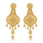 22 Ayar Altın Gelin Damla Küpesi | Jali Koleksiyonu 22 Ayar Altın Gelin Damla Küpesi | Jali Koleksiyonu