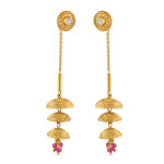 Jumkha ile 22 Ayar Altın Küpe Jumkha ile 22 Ayar Altın Küpe