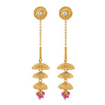 Jumkha ile 22 Ayar Altın Küpe