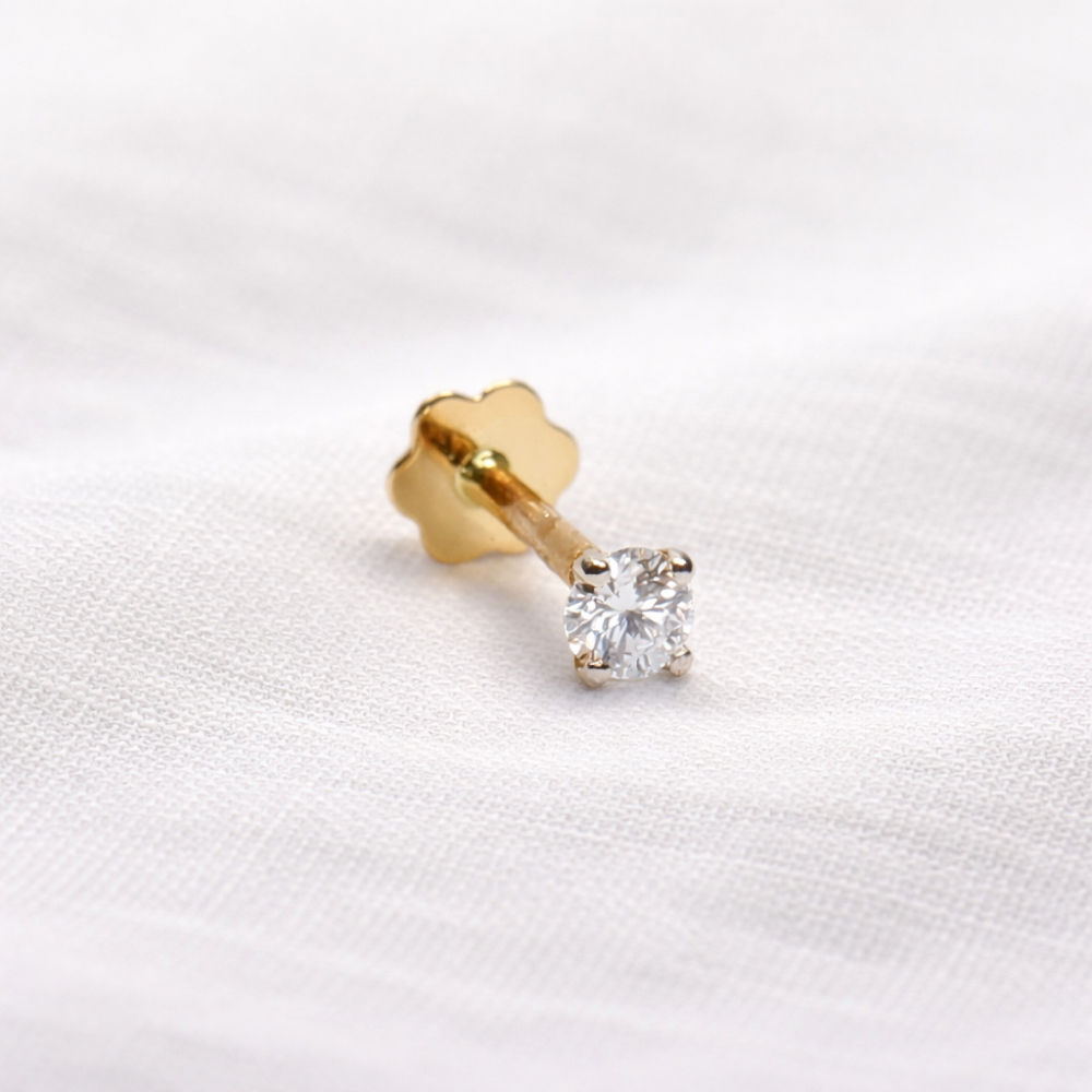 18 Ayar Sarı Altın | Pırlanta Burunluk | 0.02ct 18 Ayar Sarı Altın | Pırlanta Burunluk | 0.02ct