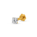 18ct Yellow Gold 0.08ct Diamond Nosepin with Screw