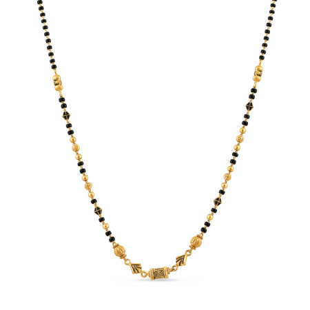 22ct Gold Single Line Mangalsutra | 18 Inches