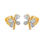 22ct Gold CZ Stein Schmetterling Ohrstecker