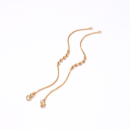 22ct Gold Beads Baby Bracelet Pair | 5 Inches 22ct Gold Beads Baby Bracelet Pair | 5 Inches