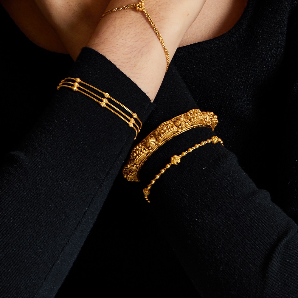 22ct Gold Filigran-Armband | 7 Zoll